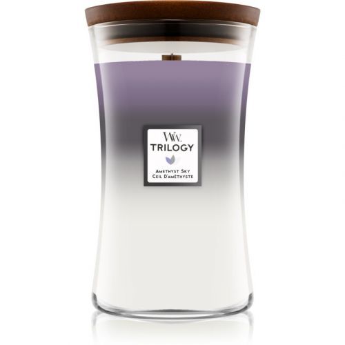 Woodwick Trilogy Amethyst Sky scented candle 609,5 g