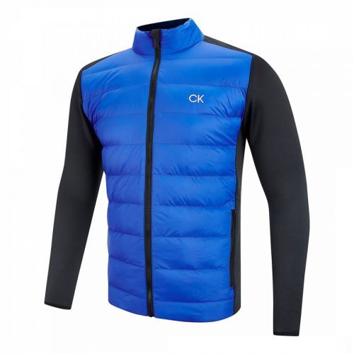 Blue/Black Quilted Hybrid Jacket