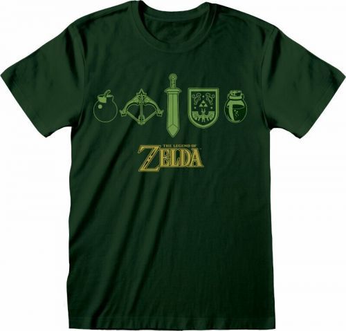 Legend of Zelda T-Shirt Quest Essentials L Dark Green
