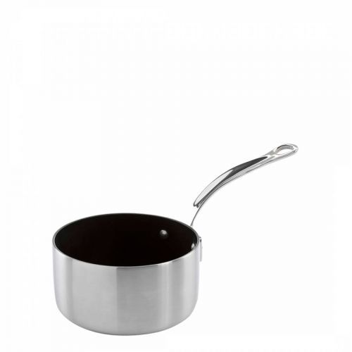 Classic Non-Stick Stainless Steel Triply Saucepan with Lid 16cm