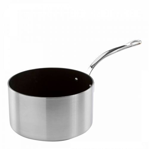 Classic Non-Stick Stainless Steel Triply Saucepan with Lid 20cm