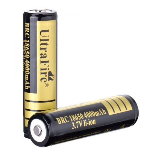 2X 18650 4000mAh power battery 3.7v rechargeable Li-on battery