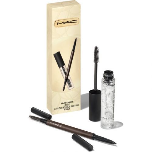 MAC Cosmetics Bubbles & Bows Hi-Brow Kit Gift Set for Eyebrows Shade dark