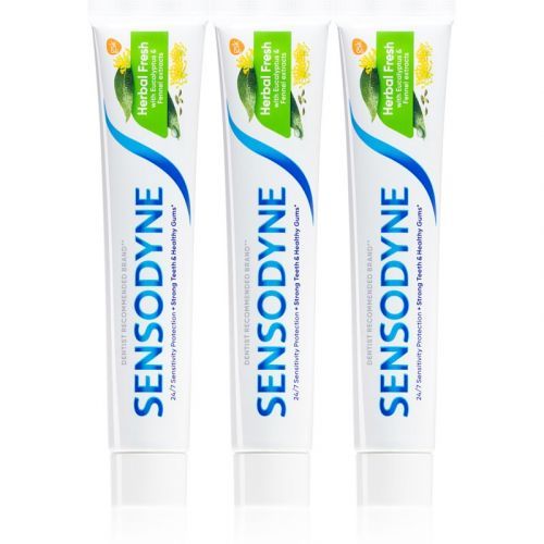Sensodyne Herbal Fresh Trio Fluoride Toothpastes 3 pcs 3x75 ml