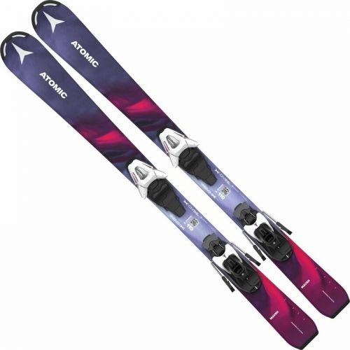 Atomic Maven Girl X 100-120 Blue/Bright Red + C 5 GW White/Pink Ski Set 100 22/23