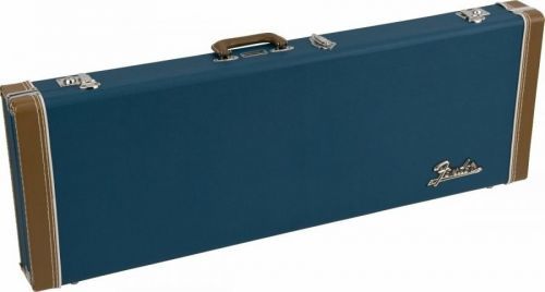 Fender Classic Series Wood Case Strat/Tele Lake Placid Blue Case for Electric Guitar