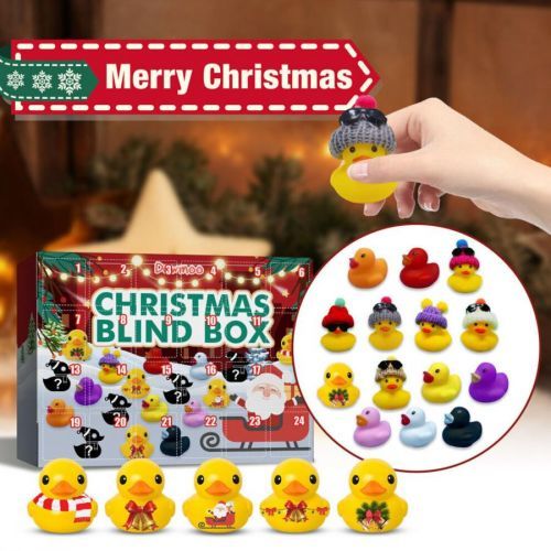 24Pcs Rubber Ducks 2022 Advent Calendar Toys Gift