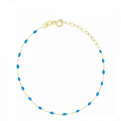 Yellow Gold/Turquoise Stone Bracelet