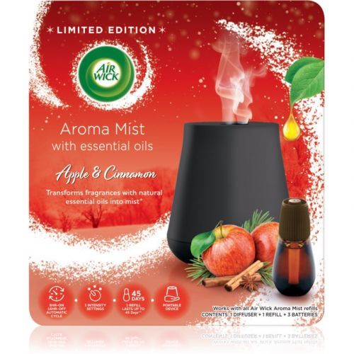 Air Wick Magic Winter Apple & Cinnamon aroma diffuser with filling + Battery 20 ml