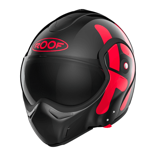 ROOF BoXXer Twin Black Red Modular Helmet XS