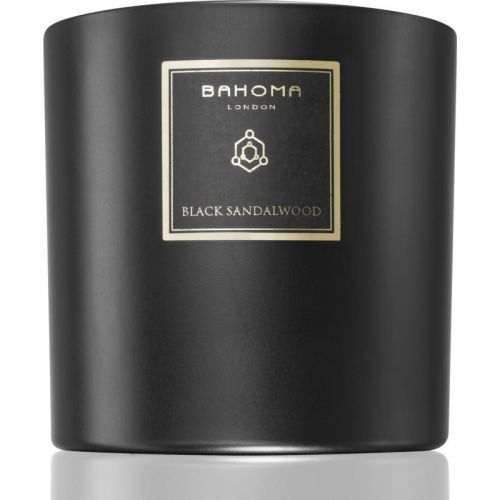 Bahoma London Obsidian Black Collection Black Sandalwood scented candle 620 g