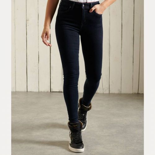 Indigo High Rise Skinny Stretch Jeans