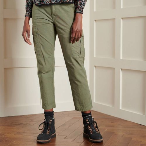 Washed Khaki Ripstop Cargo Pants