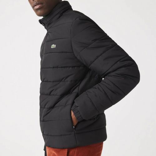 Black Full Zip Puffer Jacket