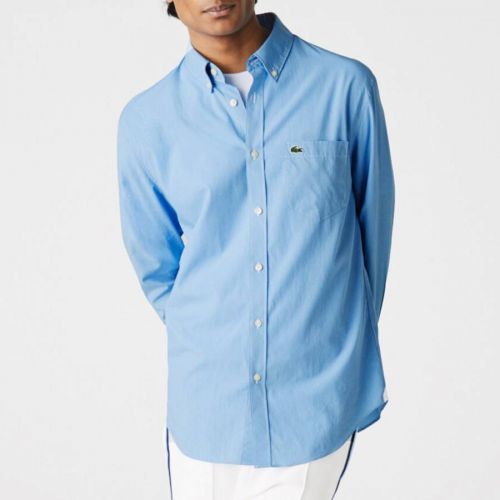 Blue Regular Fit Cotton Shirt