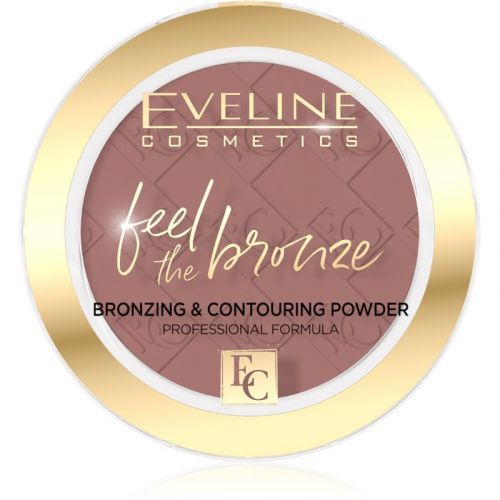 Eveline Cosmetics Feel The Bronze Bronzing and Contouring Compact Powder Shade 02 Chocolate Cake 4 g