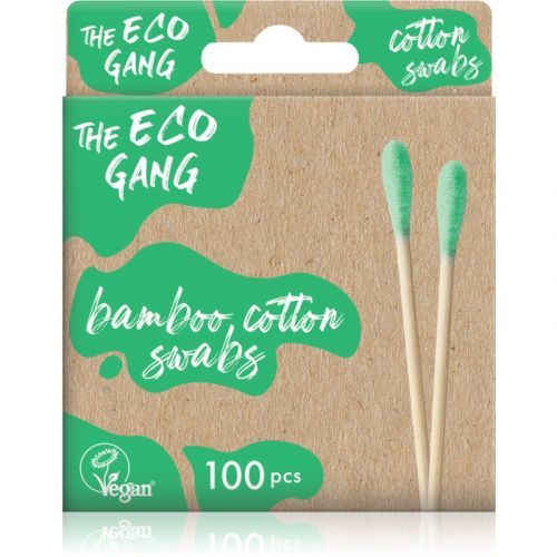 The Eco Gang Bamboo Cotton Swabs cotton buds colour White 100 pc