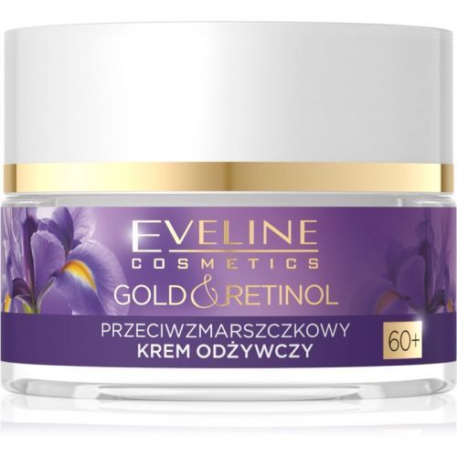 Eveline Cosmetics Gold & Retinol Intensive Nourishing Cream with Anti-Wrinkle Effect 60+ 50 ml