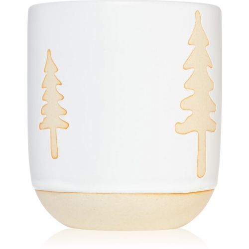 Paddywax Cypress & Fir White Glazed Raw Ceramic scented candle 240 g