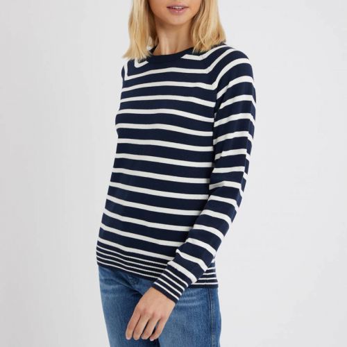 Navy/White Breton Stripe Sweatshirt