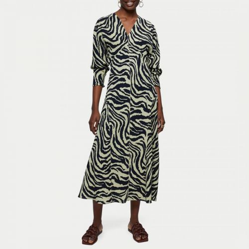 Zebra Ikat Maxi Dress