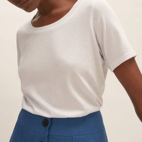 White Short Sleeve Cotton T-Shirt