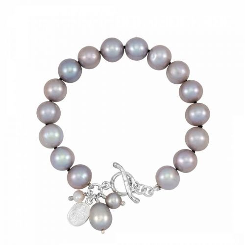 Grey Dove Grey Pearl Bracelet with Master Pearl