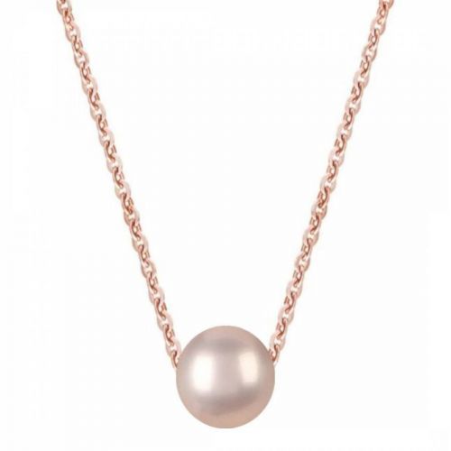 18K Rose Gold Champagne Pearl Necklace