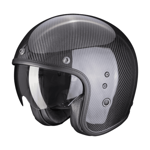 Scorpion Belfast Carbon Evo Solid Black Jet Helmet XS