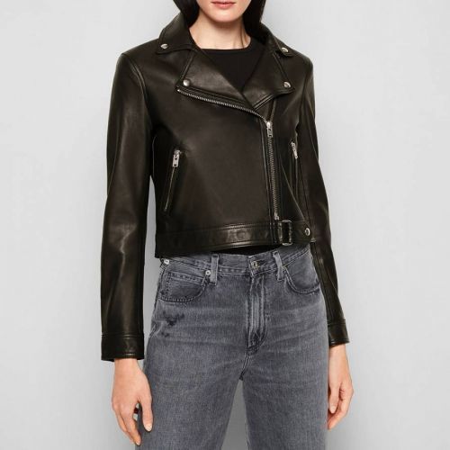 Black Kolmar Perfecto Leather Jacket