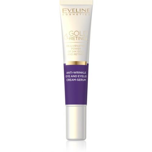 Eveline Cosmetics Gold & Retinol Cream Serum Anti Wrinkles In Eye Area 20 ml