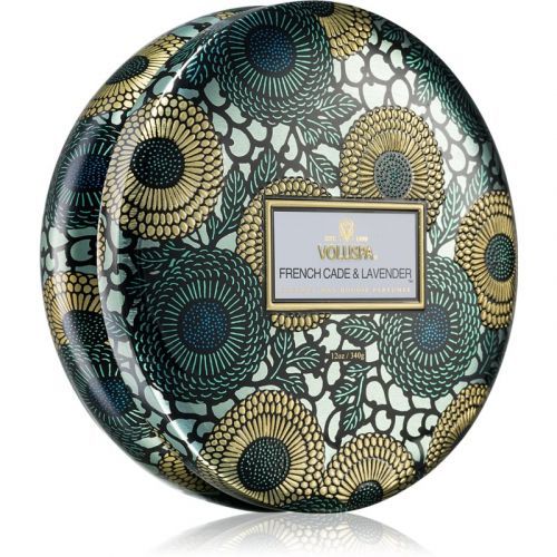 VOLUSPA Japonica French Cade Lavender scented candle in tin 340 g