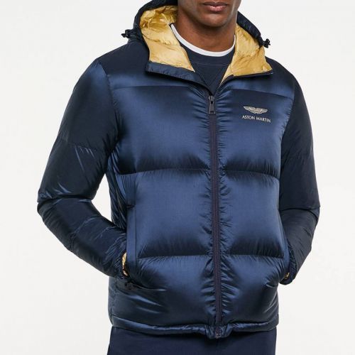 Blue AMR Quilted Puffer Jacket
