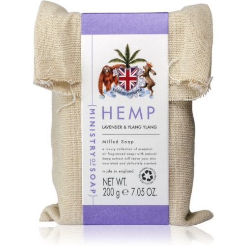The Somerset Toiletry Co. Ministry of Soap Natural Hemp Bar Soap for Body Lavender & Ylang Ylang 200 g