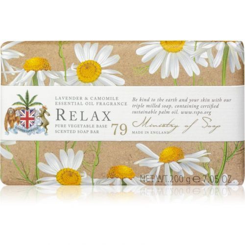The Somerset Toiletry Co. Natural Spa Wellbeing Soaps Bar Soap for Body Lavender & Chamomile 200 g