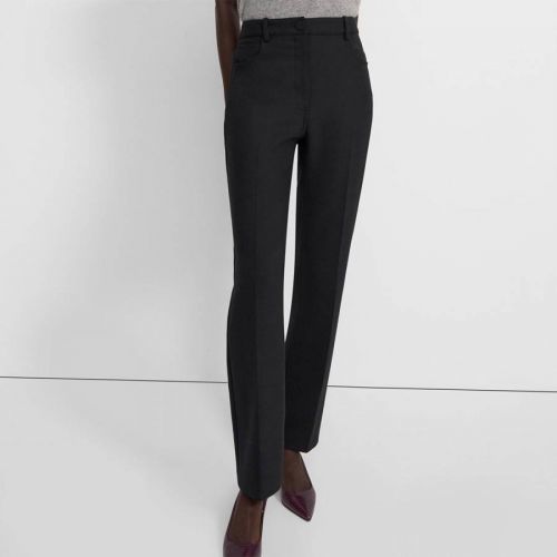 Black Straight Leg Trousers