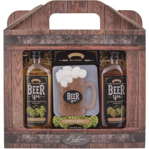 Bohemia Gifts & Cosmetics Beer Spa Gift Set (for Body and Hair) for Men