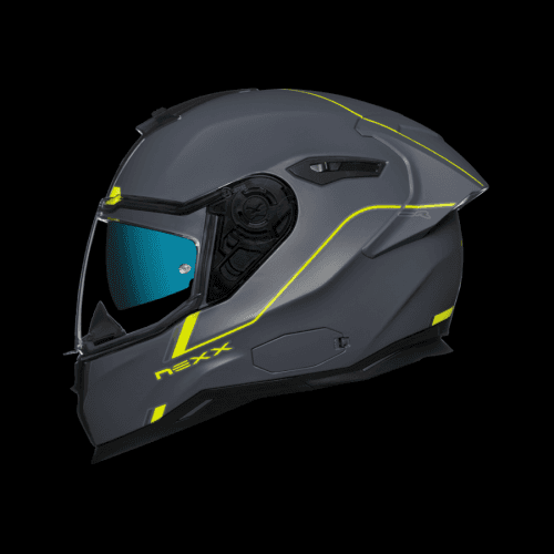 Nexx Sx.100R Frenetic Neon Grey Matt Full Face Helmet XS