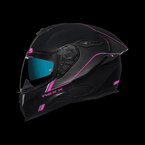 Nexx Sx.100R Frenetic Pink Black Matt Full Face Helmet XS