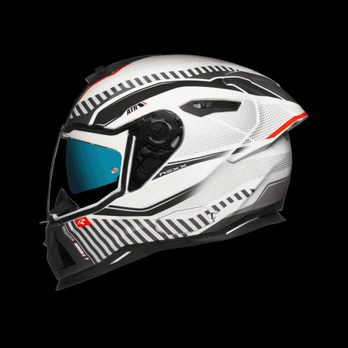 Nexx Sx.100R Skidder White Red Matt Full Face Helmet S