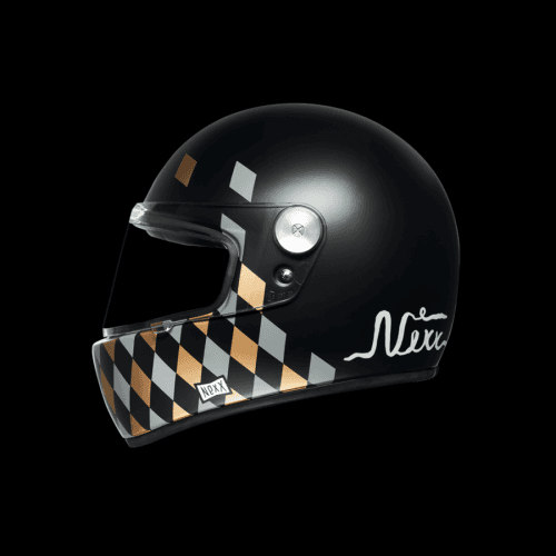 Nexx X.G100R Checkmate Black Matt Full Face Helmet XS