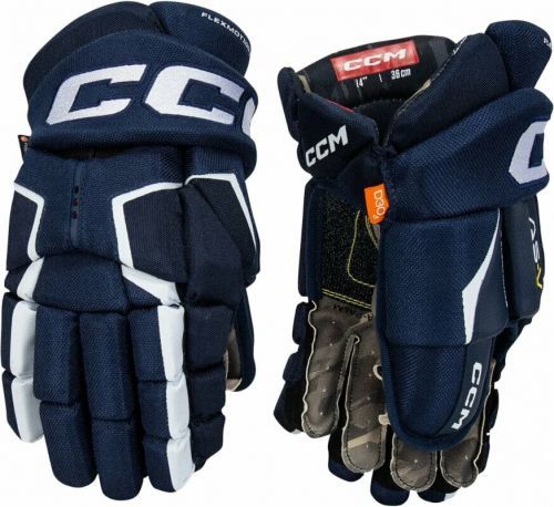 CCM Hockey Gloves Tacks AS-V SR 15 Navy/White