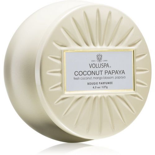VOLUSPA Vermeil Coconut Papaya scented candle in tin 127 g