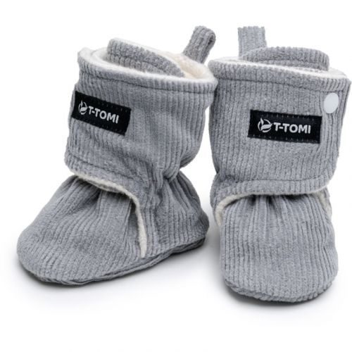 T-TOMI Booties Grey baby shoes 0-3 months Warm