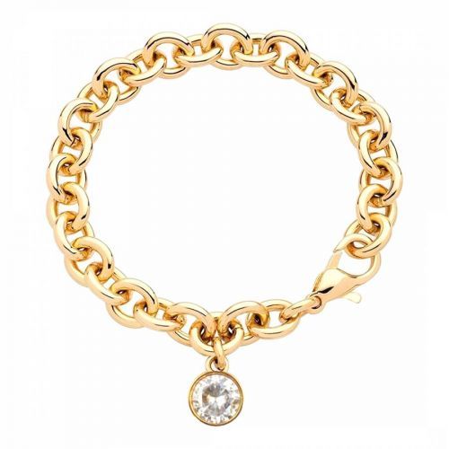 18K Gold Chunky Charm Bracelet