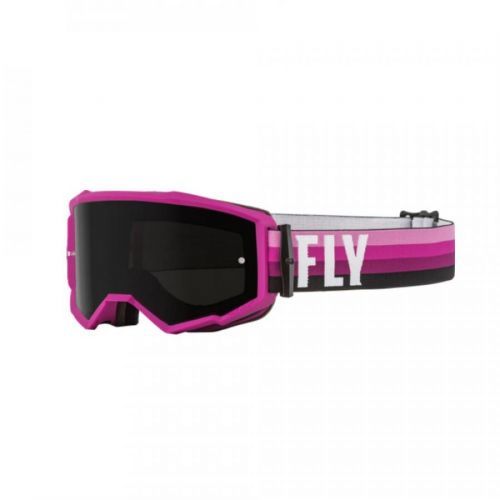 FLY Racing Zone Goggle Pink Black W Dark Smoke Lens