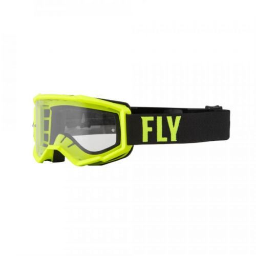 FLY Racing Focus Goggle Hi-Vis Black Clear Lens