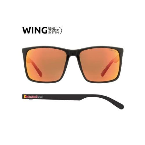 Spect Red Bull Bow Sunglasses Black Brown Red Mirror Pol (Bow-002P)