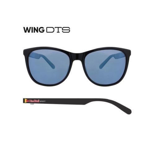 Spect Red Bull Fly Sunglasses Black Smoke Blue Mirror Pol (Fly-008P)