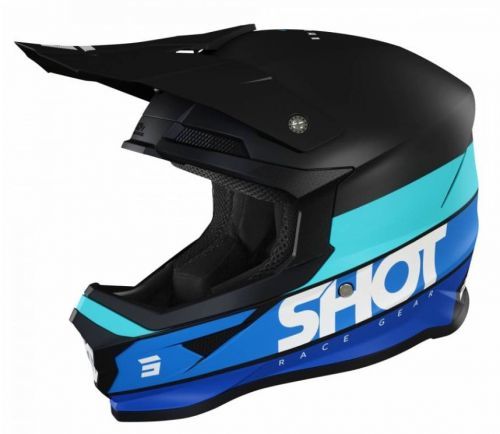SHOT Furious Story Blue Matt Offroad Helmet XS